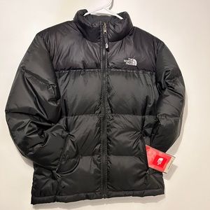 NORTH FACE NEW BLACK PUFFER JACKET WITH TAGS YOUTH SIZE L 14/16